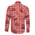 Red Palaka Hawaii Cowboy Family Matching Off Shoulder Maxi Dress and Hawaiian Shirt Puakenikeni Lei Paniolo Papale Seamless Vibes - Polynesian Pride