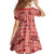 Red Palaka Hawaii Cowboy Family Matching Off Shoulder Short Dress and Hawaiian Shirt Puakenikeni Lei Paniolo Papale Seamless Vibes - Polynesian Pride