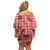 Red Palaka Hawaii Cowboy Family Matching Off Shoulder Short Dress and Hawaiian Shirt Puakenikeni Lei Paniolo Papale Seamless Vibes - Polynesian Pride