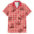 Red Palaka Hawaii Cowboy Family Matching Puletasi and Hawaiian Shirt Puakenikeni Lei Paniolo Papale Seamless Vibes - Polynesian Pride