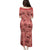 Red Palaka Hawaii Cowboy Family Matching Puletasi and Hawaiian Shirt Puakenikeni Lei Paniolo Papale Seamless Vibes - Polynesian Pride