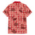 Red Palaka Hawaii Cowboy Family Matching Summer Maxi Dress and Hawaiian Shirt Puakenikeni Lei Paniolo Papale Seamless Vibes - Polynesian Pride