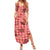 Red Palaka Hawaii Cowboy Family Matching Summer Maxi Dress and Hawaiian Shirt Puakenikeni Lei Paniolo Papale Seamless Vibes - Polynesian Pride