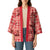 Red Palaka Hawaii Cowboy Kimono Puakenikeni Lei Paniolo Papale Seamless Vibes - Polynesian Pride