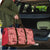 Red Palaka Hawaii Cowboy Travel Bag Puakenikeni Lei Paniolo Papale Seamless Vibes - Polynesian Pride