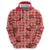Red Palaka Hawaii Cowboy Zip Hoodie Puakenikeni Lei Paniolo Papale Seamless Vibes - Polynesian Pride