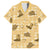 Yellow Palaka Hawaii Cowboy Family Matching Long Sleeve Bodycon Dress and Hawaiian Shirt Puakenikeni Lei Paniolo Papale Seamless Vibes - Polynesian Pride