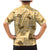 Yellow Palaka Hawaii Cowboy Family Matching Mermaid Dress and Hawaiian Shirt Puakenikeni Lei Paniolo Papale Seamless Vibes - Polynesian Pride