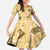 Yellow Palaka Hawaii Cowboy Family Matching Mermaid Dress and Hawaiian Shirt Puakenikeni Lei Paniolo Papale Seamless Vibes - Polynesian Pride