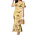 Yellow Palaka Hawaii Cowboy Family Matching Mermaid Dress and Hawaiian Shirt Puakenikeni Lei Paniolo Papale Seamless Vibes - Polynesian Pride