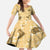 Yellow Palaka Hawaii Cowboy Family Matching Off The Shoulder Long Sleeve Dress and Hawaiian Shirt Puakenikeni Lei Paniolo Papale Seamless Vibes - Polynesian Pride