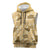 Yellow Palaka Hawaii Cowboy Sleeveless Zip Hoodie Puakenikeni Lei Paniolo Papale Seamless Vibes - Polynesian Pride