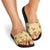 Yellow Palaka Hawaii Cowboy Slide Sandals Puakenikeni Lei Paniolo Papale Seamless Vibes - Polynesian Pride