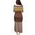 Aloha Hawaii Cowboy Custome Family Matching Puletasi and Hawaiian Shirt Puakenikeni Lei Palaka Tassel Style - Polynesian Pride