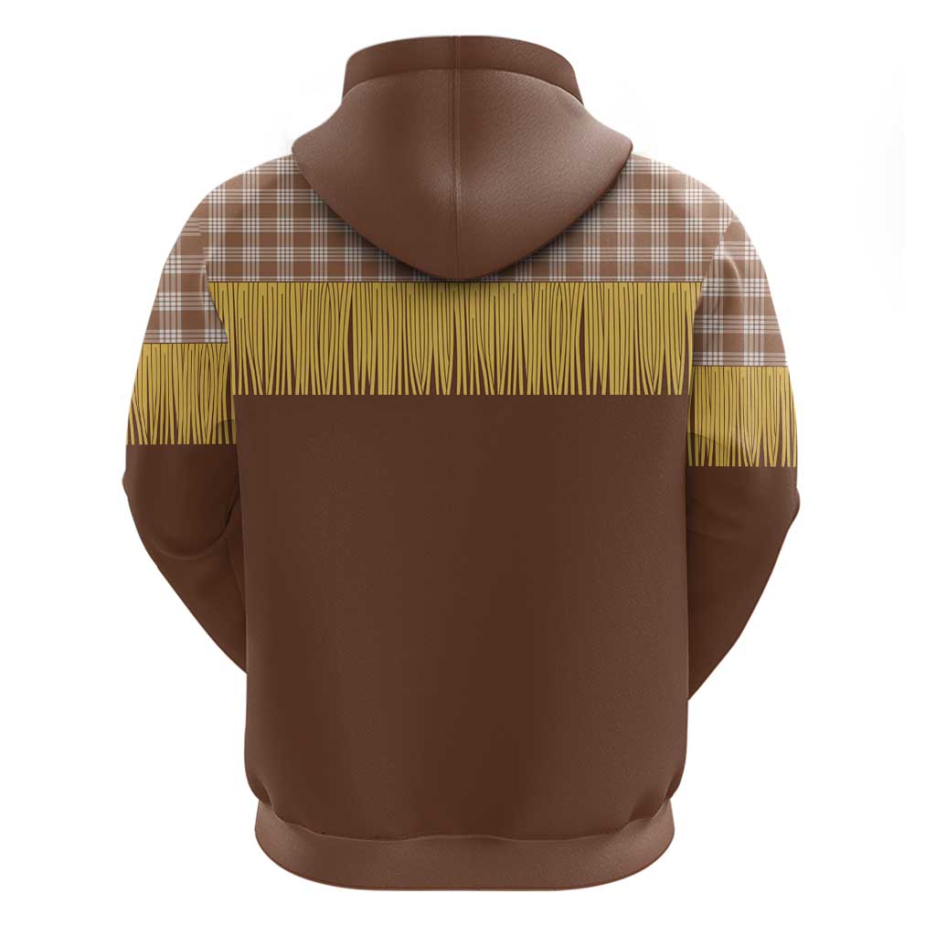 Aloha Hawaii Cowboy Custome Hoodie Puakenikeni Lei Palaka Tassel Style - Polynesian Pride