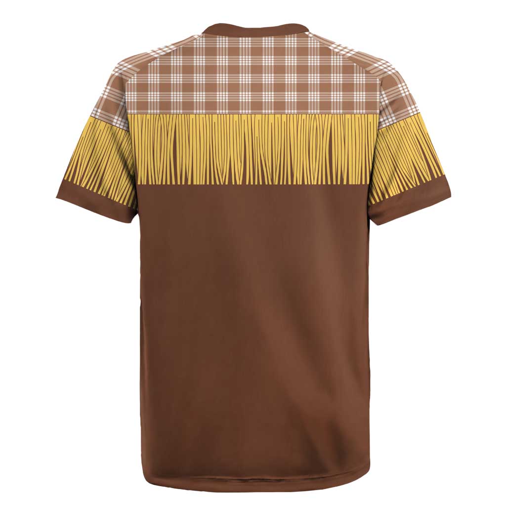 Aloha Hawaii Cowboy Custome Rugby Jersey Puakenikeni Lei Palaka Tassel Style - Polynesian Pride