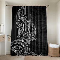 New Zealand Hammerhead Shark Bathroom Set Maori Haehae Mangopare Black - Polynesian Pride