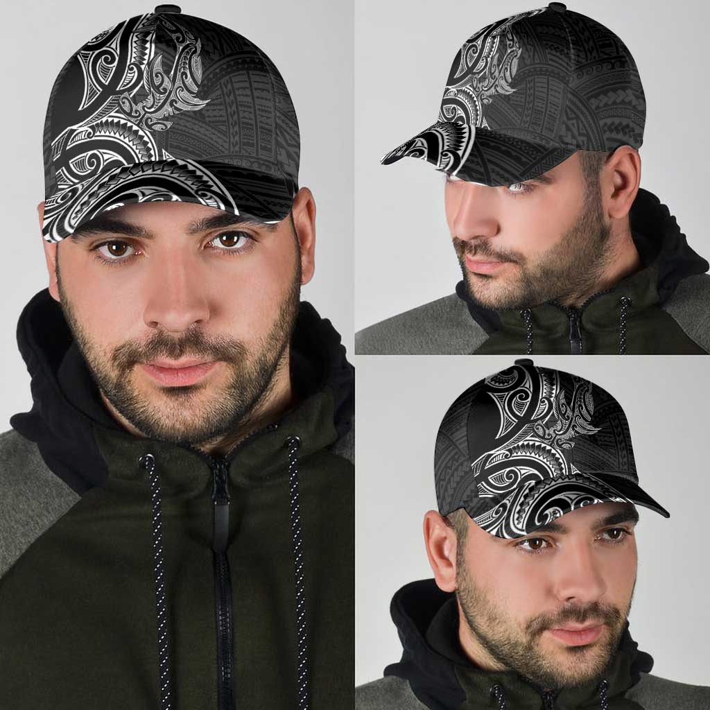 New Zealand Hammerhead Shark Classic Cap Maori Haehae Mangopare Black - Polynesian Pride
