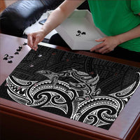 New Zealand Hammerhead Shark Puzzle Maori Haehae Mangopare Black LT14 - Polynesian Pride
