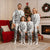 New Zealand Hammerhead Shark Christmas Pajama Set Maori Haehae Mangopare White - Polynesian Pride