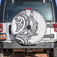 New Zealand Hammerhead Shark Spare Tire Cover Maori Haehae Mangopare White - Polynesian Pride