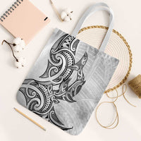 New Zealand Hammerhead Shark Tote Bag Maori Haehae Mangopare White - Polynesian Pride