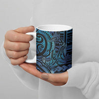 New Zealand Hammerhead Shark Ceramic Mug Maori Haehae Mangopare Galaxy - Polynesian Pride
