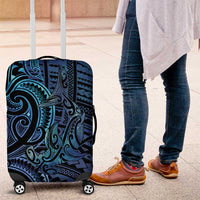 New Zealand Hammerhead Shark Luggage Cover Maori Haehae Mangopare Galaxy - Polynesian Pride