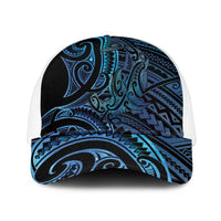 New Zealand Hammerhead Shark Mesh Trucker Cap Maori Haehae Mangopare Galaxy - Polynesian Pride