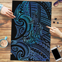 New Zealand Hammerhead Shark Puzzle Maori Haehae Mangopare Galaxy - Polynesian Pride