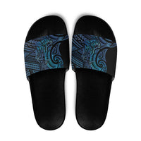 New Zealand Hammerhead Shark Slide Sandals Maori Haehae Mangopare Galaxy - Polynesian Pride