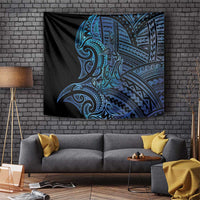 New Zealand Hammerhead Shark Tapestry Maori Haehae Mangopare Galaxy - Polynesian Pride