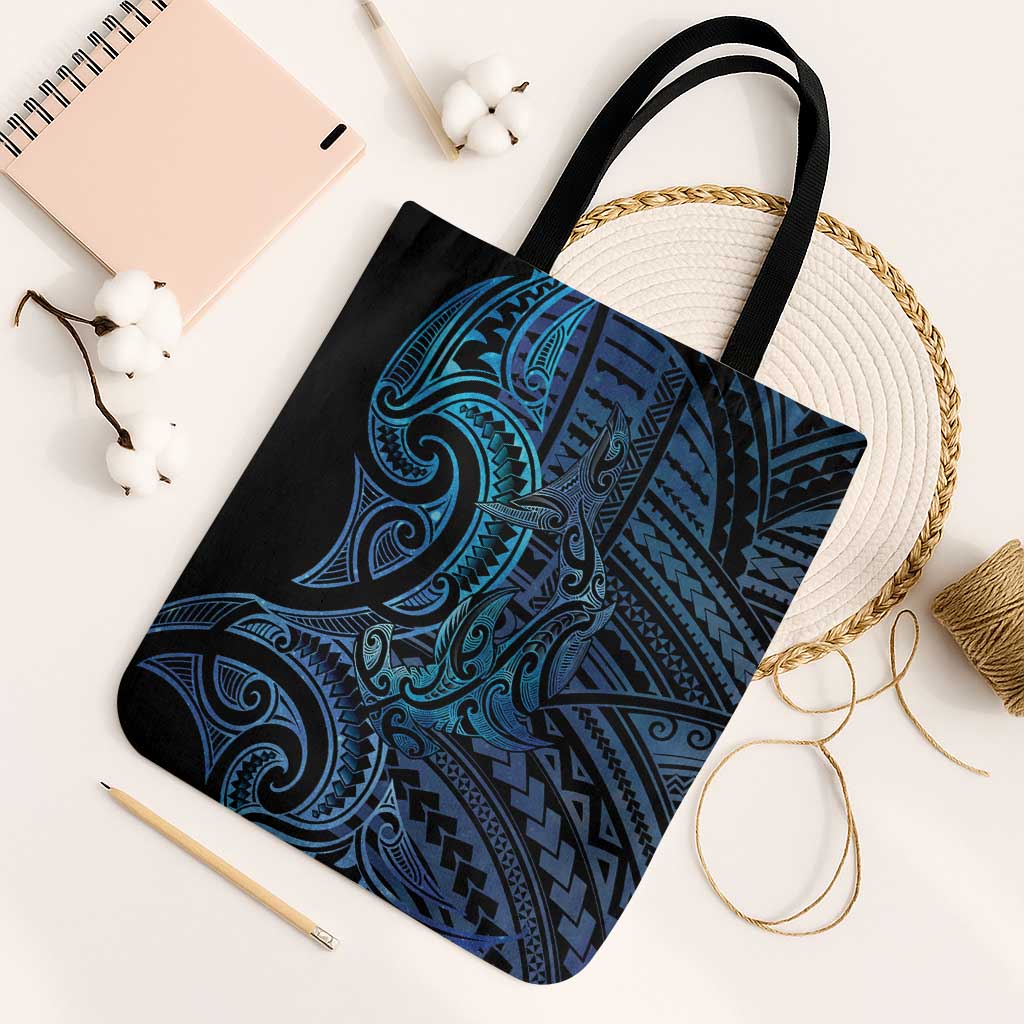New Zealand Hammerhead Shark Tote Bag Maori Haehae Mangopare Galaxy - Polynesian Pride