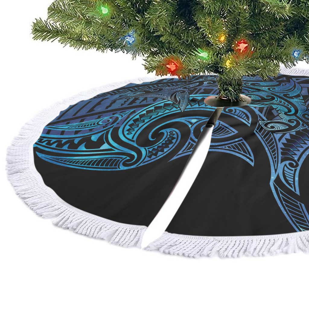 New Zealand Hammerhead Shark Tree Skirt Maori Haehae Mangopare Galaxy - Polynesian Pride