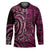 New Zealand Hammerhead Shark Hockey Jersey Maori Haehae Mangopare Pink - Polynesian Pride