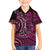 New Zealand Hammerhead Shark Kid Hawaiian Shirt Maori Haehae Mangopare Pink - Polynesian Pride