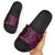 New Zealand Hammerhead Shark Slide Sandals Maori Haehae Mangopare Pink - Polynesian Pride