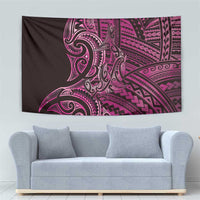 New Zealand Hammerhead Shark Tapestry Maori Haehae Mangopare Pink - Polynesian Pride