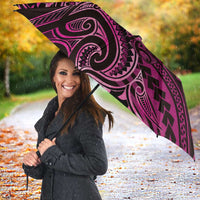 New Zealand Hammerhead Shark Umbrella Maori Haehae Mangopare Pink - Polynesian Pride