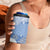 Blue Palaka Japanese Patterns 4 in 1 Can Cooler Tumbler Asanoha Seigaiha Sakura Motif - Polynesian Pride