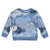 Blue Palaka Japanese Patterns Kid Ugly Christmas Sweater Asanoha Seigaiha Sakura Motif - Polynesian Pride