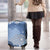 Blue Palaka Japanese Patterns Luggage Cover Asanoha Seigaiha Sakura Motif - Polynesian Pride