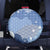Blue Palaka Japanese Patterns Spare Tire Cover Asanoha Seigaiha Sakura Motif - Polynesian Pride