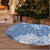 Blue Palaka Japanese Patterns Tree Skirt Asanoha Seigaiha Sakura Motif - Polynesian Pride