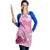 Pink Palaka Japanese Patterns Apron Asanoha Seigaiha Sakura Motif - Polynesian Pride