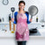 Pink Palaka Japanese Patterns Apron Asanoha Seigaiha Sakura Motif - Polynesian Pride
