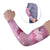 Pink Palaka Japanese Patterns Arm Sleeves Asanoha Seigaiha Sakura Motif - Polynesian Pride