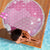 Pink Palaka Japanese Patterns Beach Blanket Asanoha Seigaiha Sakura Motif - Polynesian Pride