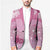 Pink Palaka Japanese Patterns Blazer Asanoha Seigaiha Sakura Motif - Polynesian Pride