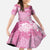 Pink Palaka Japanese Patterns Family Matching Puletasi and Hawaiian Shirt Asanoha Seigaiha Sakura Motif - Polynesian Pride